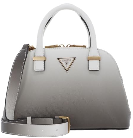GUESS Handtasche Umhängetasche Lossie Girlfriend Dome Satchel Grey hellgrau