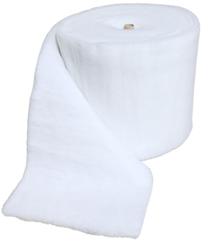 Polyestervadd brandhämmande hypoallergen 68,5 cm bred polyester vadd rulle för quiltning, sängkläder, kuddar, klädsel, sömnad, stoppning och hantverk (vikt: 70 gsm/20 oz, 5 meter)