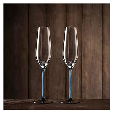 Flute Champagne Bicchieri da champagne for la casa 2 pezzi Bicchieri scintillanti alti e creativi con flute da champagne in cristallo Regalo for matrimonio, anniversario, Natale Bicchieri da Champagne