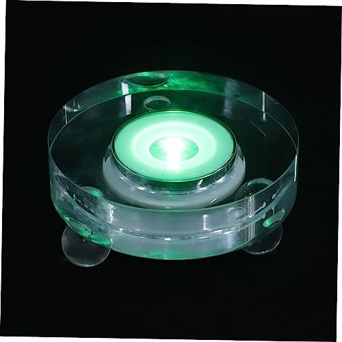 OSALADI Lichtsockel Led Beleuchtungssockel Leuchtsockel Displaybasis Nachtlampen-zubehör Kristallhalter Usb-stromversorgung Hochzeit Mottoparty Dekoration Küche Restaurant