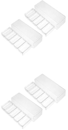 JOINPAYA 4st Poker Chips Förvaringslåda Transparent Poker Chips Rack Med Lock Vattentålig Och Rostfri Spelkvällar Och Familjefester