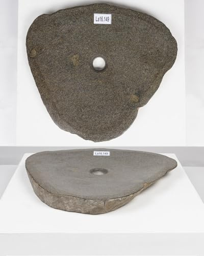 wohnfreuden Naturstein Waschbecken 60 cm in grau extra flach - Mit Unikat Auswahl