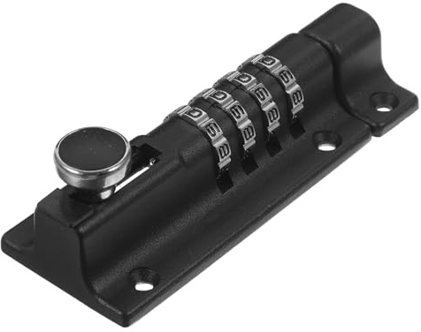 MOTHNUR Serratura Codice Senza Chiave con Bullone Scorrevole per Porte e Cancelli Sicurezza Elevata Facile da Installare per Casa Capanno e Armadietti Colore Casuale