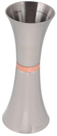 HIAKDOFT Stainless Steel Dual Head Liquor Measuring Cup with Hourglass Design Portable Jigger for Whiskey Cocktail Wine and Bar Tool for Home and Professional Use