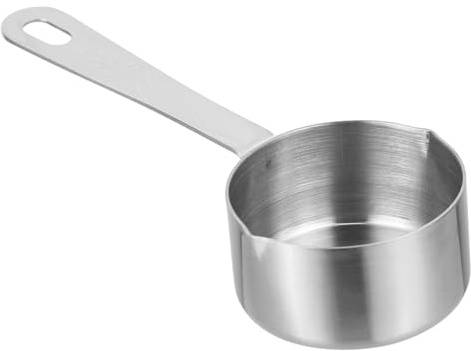 Toyvian 1 Cuchara Medidora de Cocina en Acero Inoxidable para Salsas y Leche, 80 Ml, Adecuado para Cocinar y Preparar Té, Utensilio Doméstico Multiusos para Familia y Amigos