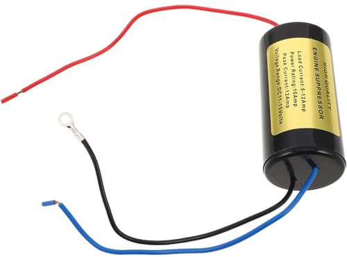Generico Filtro Antirumore Auto 10 Amp Isolatore del Motore Soppressore di Rumore Elettrico per Impianti Audio Veicolari, Protezione Elettronica e Riduzione Interferenze per Appassionati