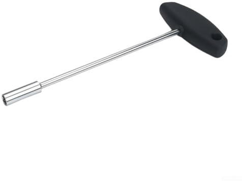 Floweringbeter 8 Inch T-Handle Socket Wrench 8mm Size for Chainsaws, Brushcutters, Blowors, and Hedge Trimmers Model 5910 890 2420 with Ergonomic Grip for Precision Torque