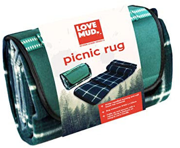 Kingfisher PN004 Picnic Camping Beach Rug - Green