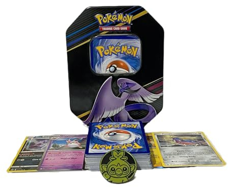 Pokémon Starter Collection 50 Cards Including Holos & Rares in Tin