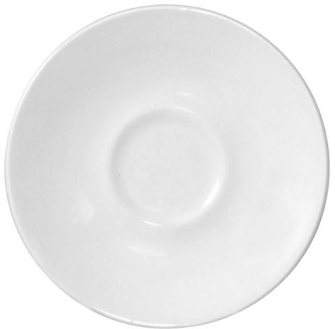 Churchill 3706112 Piattino Tazza Caffè Bulb In Ceramica Bianco, Cm 11.8