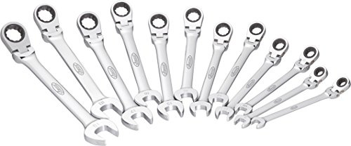 Vigor ledsspärr-ring-nyckelnyckel, nyckelstorlek: Total längd: 1 st. Uppsättning Gemischt Krom