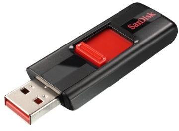 SanDisk Cruzer 4 GB USB-minne svart/röd