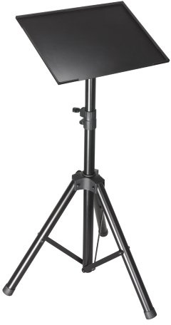 Adam Hall Stands SLT 003 - Laptopständer, höhenverstellbar bis zu 135 cm, Stahl, weiß