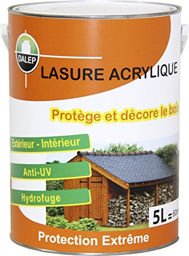 Lasure bois - protection extrême - chêne foncé DALEP - 5 Litres