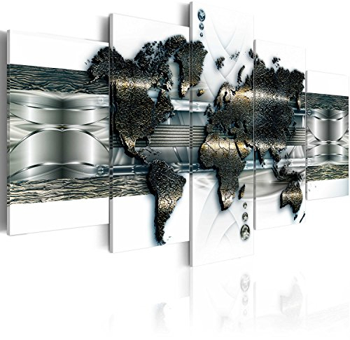 Cuadros B&D XXL - Cuadro en Lienzo 200x100 cm 5 piezas - Impresión en material tejido no tejido cuadros decoracion salon modernos lienzos decorativos dormitorios - k-A-0022-b-o