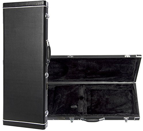 Fame EG-2 Electric Guitar Case, Wetterfester E-Gitarren Koffer, Polsterung und Zubehörfach, Passend Forum, T-Style, ST-Style, Schwarz