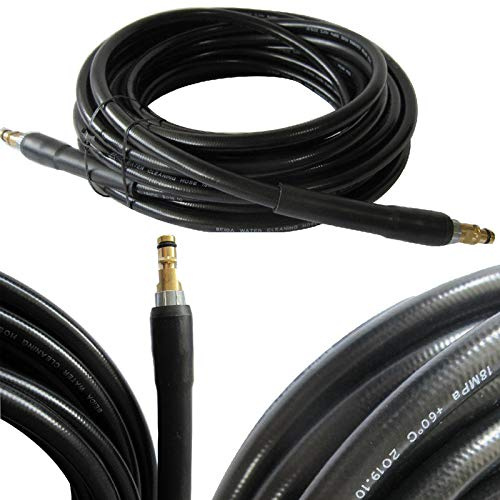 20m Hochdruckschlauch geeignet für Kärcher Hochdruckreiniger K2 K3 K4 K5 K6 K7 Home & Garden Serie ab Baujahr 2008 mit Click Quick Connect Stecksystem mit beidseitigem Quick Click