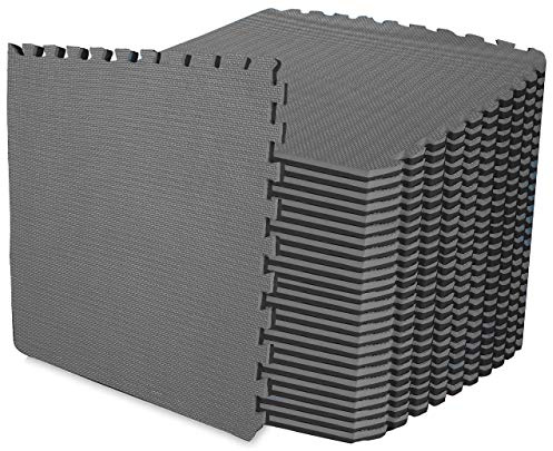 ComFy Mat Extra Thick (2cm) Foam Exercise Mats, Gym Flooring Mat, Interlocking Puzzle EVA Floor Tiles, Non slip Rubber Cushion For Home Workout