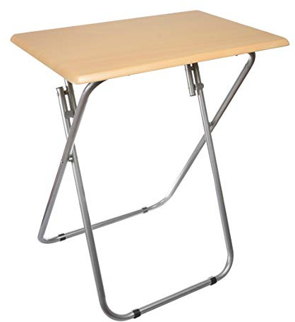 HERSIG - Mesa Plegable Cuadrada | Mesa Auxiliar Plegable Multiusos - 60 x 40 x 71,5 cm