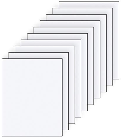 Aluverbundplatte 10 Stück Set 3-6 mm Aluminium Verbund Platte Weiß Materialstärke und Größe Wählbar (6mm, DIN A6 148x105mm)