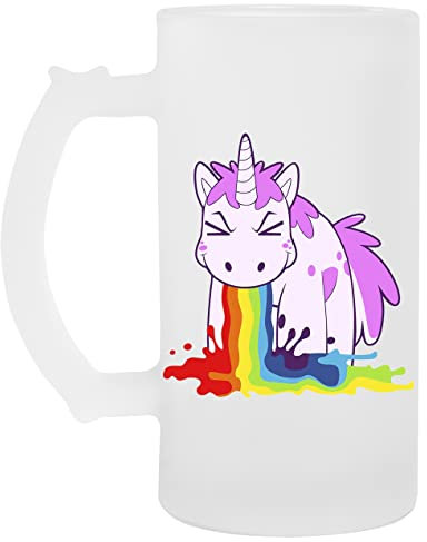 Unicorn I Vomit Rainbows! Beer Glass Beer Mug Cup