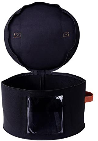 XGZ Hutschachtel-Organizer-Reise-Hutschachteln | Faltbare Hut-Aufbewahrungstasche mit staubdichtem Deckel | Reise-Aufbewahrungsbox für runde Hüte, 17X11in