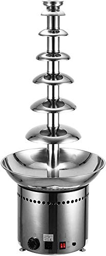 Fontana di Cioccolato Professionale a 7 Livelli Fontana di Cioccolato da 103 cm Fontana di Cioccolato da 40,55 Pollici, Fontana per fonduta di Cioccolato in Acciaio Inossidabile (103 cm a 7 Livelli)