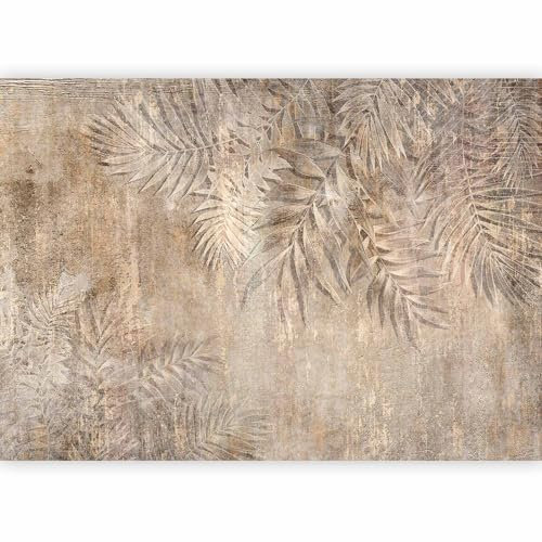 murando PREMIUM Carta da parati Palme Foglie 400x280 cm Fotomurali in TNT Murale alla moda Decorazione da Muro XXL Poster Gigante Design Carta per pareti Foglie Natura Effetto cemento b-C-10145-a-a