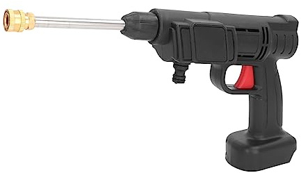 Pistolet Nettoyeur Haute Pression sans Fil 450 PSI, Batterie au Lithium 24 V, Tuyau de 3 M de Long, Filtre, Vaporisateur de Mousse, Nettoyeur Haute Pression pour Voiture, Jardin,