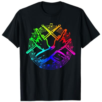 Schlagzeug Tshirt Herren Damen Drums Schlagzeugspieler T-Shirt