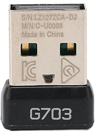 SUNGOOYUE Receptor de Ratón USB para G703 Adaptador de Ratón Portátil de Tecnología Inalámbrica 2,4G