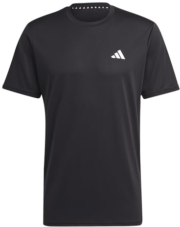 adidas Men's Train Essentials Training T-Shirt, Black/White, Large/Tall
