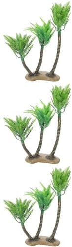 Cabilock 3pezzi Albero Di Cocco Artificiale Per Decorazioni Di Sabbia Vivid e Compatto Per Diorami e Paesaggi Accessorio Per Giardini e Scene Tropicali