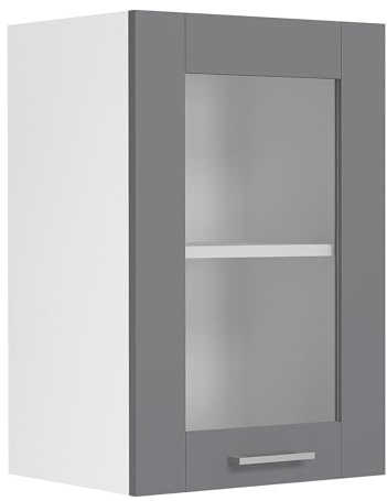 VCM Küchenschrank 40x31x60 cm 1 Tür 2 Fächer Wandschrank Wandmontage | Stauraum für Geschirr, Gewürze und Vorräte - Küche und Wohnbereich - für Paare - Holzwerkstoff, pflegeleichte Oberfläche