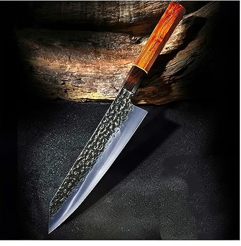 90Cr18MoV Kockkniv Japansk lax Sushi Kniv Skivar Fiskfilé Rå Skivning Santoku Knives Set