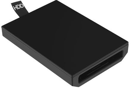 SG Store Carcasa de repuesto para disco duro, carcasa interna para disco duro, compatible con Xbox 360 Slim plástico negro