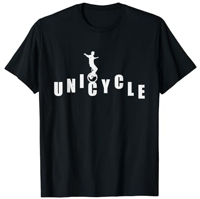 Einrad über dem Wort Einrad - Liebe Einradfahren T-Shirt
