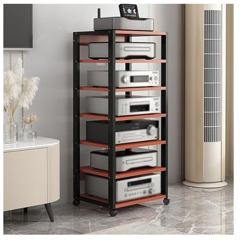 mueble equipo hifi Soporte For Equipos De Sonido Estéreo De 4, 5, 6 Y 7 Niveles, Torre De Vídeo For Cocina, Cine En Casa, Oficina, Unidad De Almacenamiento For Tocadiscos, Consola De Juegos, Estante C
