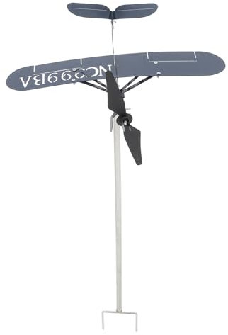 Yardwe Panneaux De Terrasse Extérieurs - Girouette Avion Décoration en Fer Résistant Aux Intempéries Installation Facile Esthétique De Votre Jardin