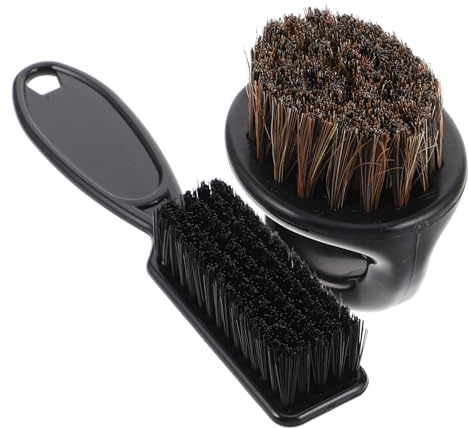 Baluue Nackenbarbierbürste Schwarz Kunststoff Männer aus Satz für Toolkit Bartverlaufsbürste und Komfortablem Styling für Präzise Haarschnitte im Barber