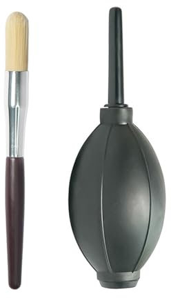 Globo soplador de fuelle de limpieza con juego de cepillos para suministros de cocina, mantiene la máquina de café limpia, herramienta de café