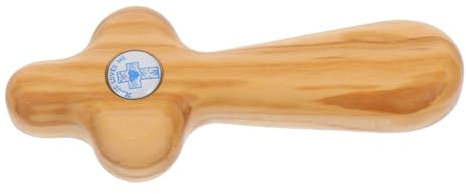 Gadpiparty Cruz De Madera De Cruz Cristiana De Mano Para Oración Para Bautismo Confirmación y Comunión