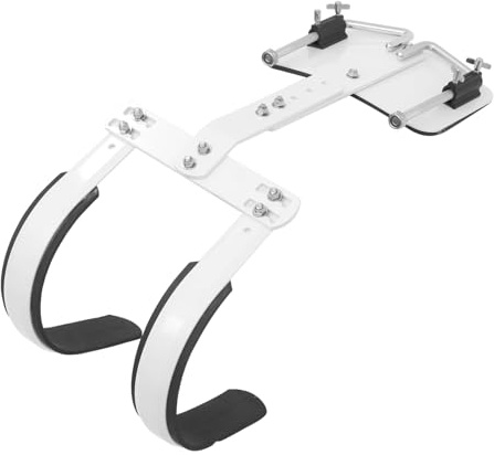 EPIGEIST Verstellbarer Snare Drum Träger mit Bequemem Schultergurt aus Aluminiumlegierung in Weiß und Einfacher Montage für Spielmannszug Trommel Zubehör