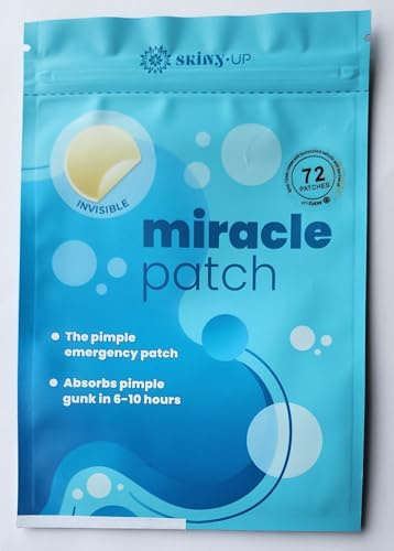 Transparent Pimple Patches | Acne Spot Treatment Patch | Invisible Spot Cover | Hydrocolloid with Salicylic & Tea Tree Oil | Vegan & Cruelty-Free Miracle Patch | 2 Sizes: 8mm & 12mm | 72 Patches