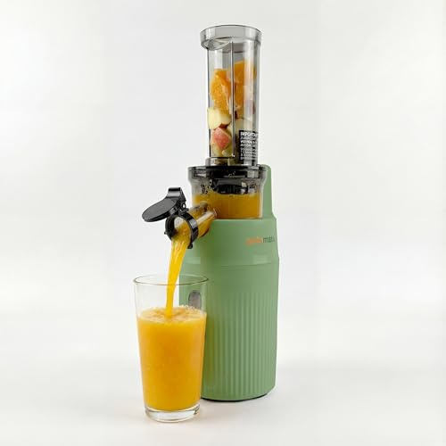 Pelamatic Exprimidor Electrico 100W Menta - Licuadora Para Verduras Y Frutas, Esprimidores Electrico De Naranja, Potente Y Eficiente, Diseño Compacto, Fácil De Limpiar Y Usar