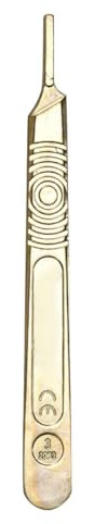 SAXOJONON Precision Mini Folding Utility Knife, for Heavy Duty Cutting, Ergonomic Anti-Slip Grip, Retractable Blade with Scale, Compact Portable Design for DIY, Crafting, and Outdo (Gold)