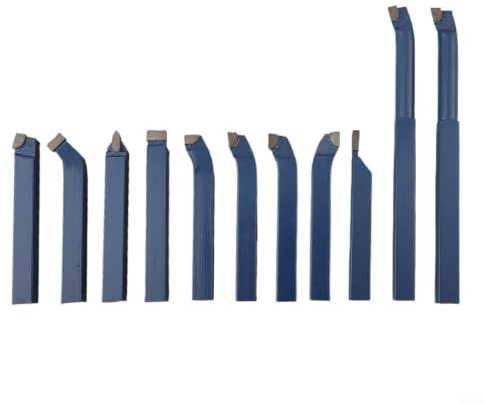 11-tlg Hartmetall Drehmeißel Set 10mm für Metall(12x12mm)
