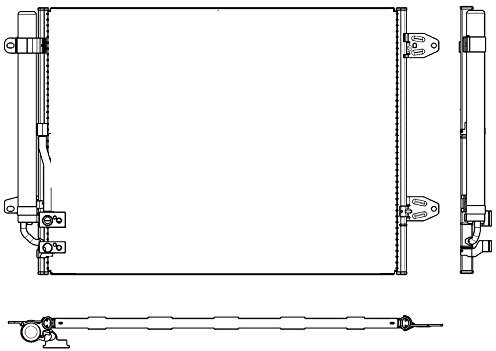 BEHR HELLA SERVICE 8FC 351 319-421 *** PREMIUM LINE *** Kondensator, Klimaanlage