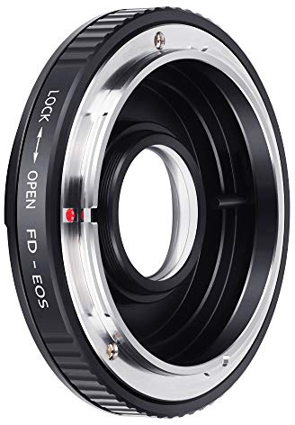 K&F CONCEPT FD to EOS Lens Mount Adapter, Compatible with Canon FD FL Mount Lens and Compatible with Canon EF EF-S EOS Mount Camera with Multi-Coated Focusing Correction Lens