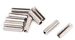 sourcing map M2 x 8 mm, 304 Edelstahl, zwei getrennte Spring Roll Spannstifte 10 Stück de